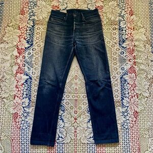 Freenote Cloth Portola Jeans Japanese Selvedge Denim Taper Fit Black 30x 33